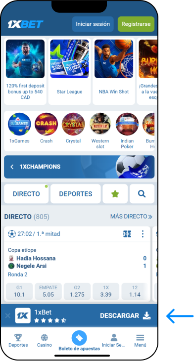 Cómo descargar la aplicación para Android (APK) - 1xbet Codigo Perú