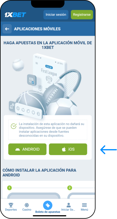 Cómo descargar la aplicación para iOS (App Store) - 1xbet Codigo Perú