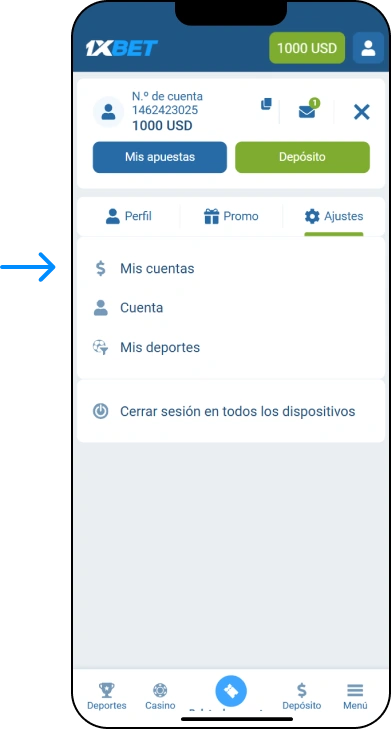 ¿Cómo registrar mi cuenta bancaria en 1xBet? - 1xbet Codigo Perú